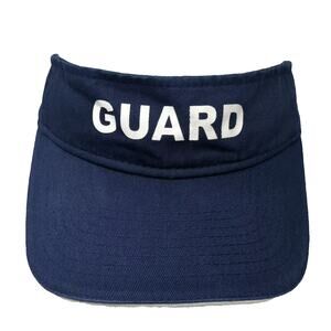 The Lifeguard Store Visor Blue White GUARD Embroidered Strapback Hat One Size